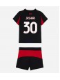 Billige AC Milan Ardon Jashari #30 Hjemmedraktsett Barn 2025-26 Kortermet (+ Korte bukser)